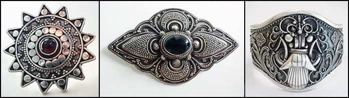 Balinese Silver – granulation & oxidized details