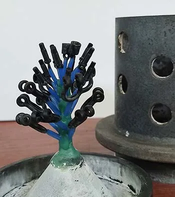 Silver Casting Tree - wax and resin